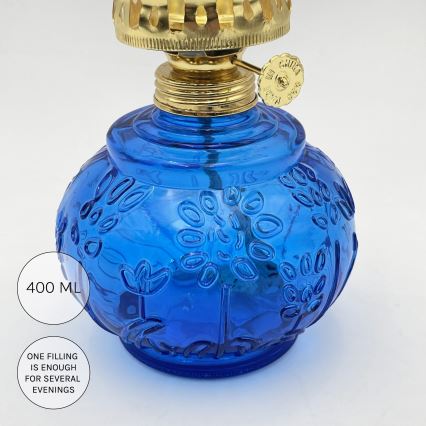 Brilagi - Lampe à pétrole MERLIN bleue