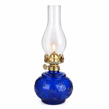 Brilagi - Lampe à pétrole MERLIN bleue