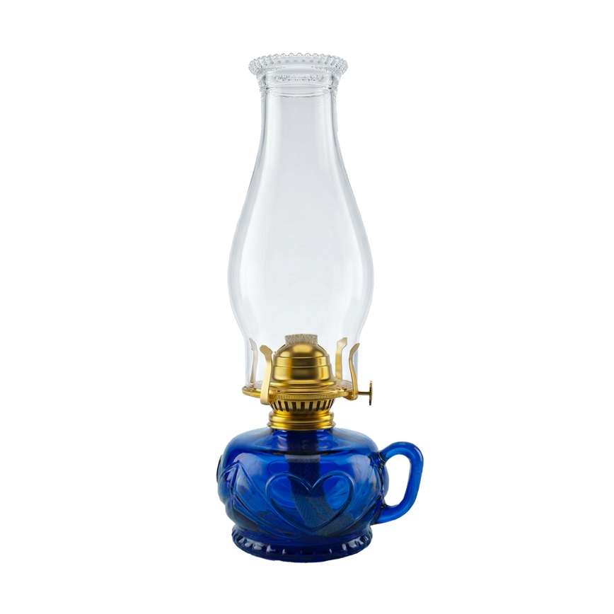BRILAGI - Lampe à pétrole MERLIN bleue