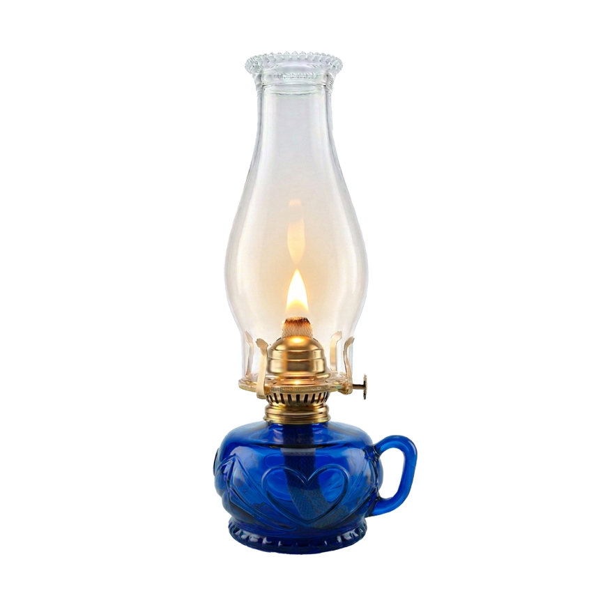 BRILAGI - Lampe à pétrole MERLIN bleue