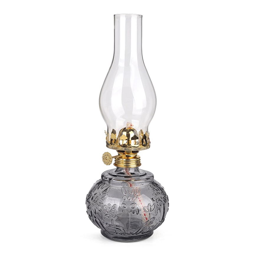Brilagi - Lampe à pétrole MERLIN fumée/grise