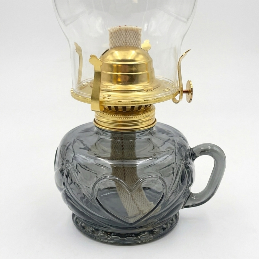 Brilagi - Lampe à pétrole MERLIN fumée/grise