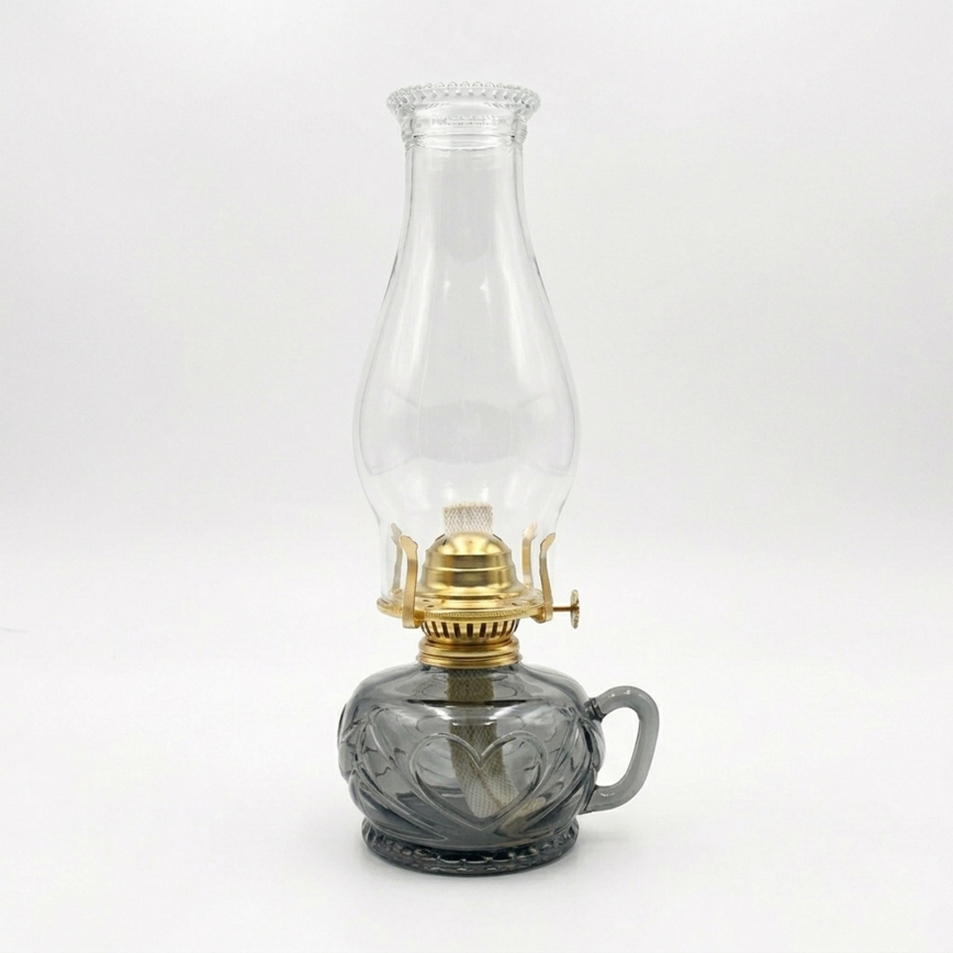 Brilagi - Lampe à pétrole MERLIN fumée/grise
