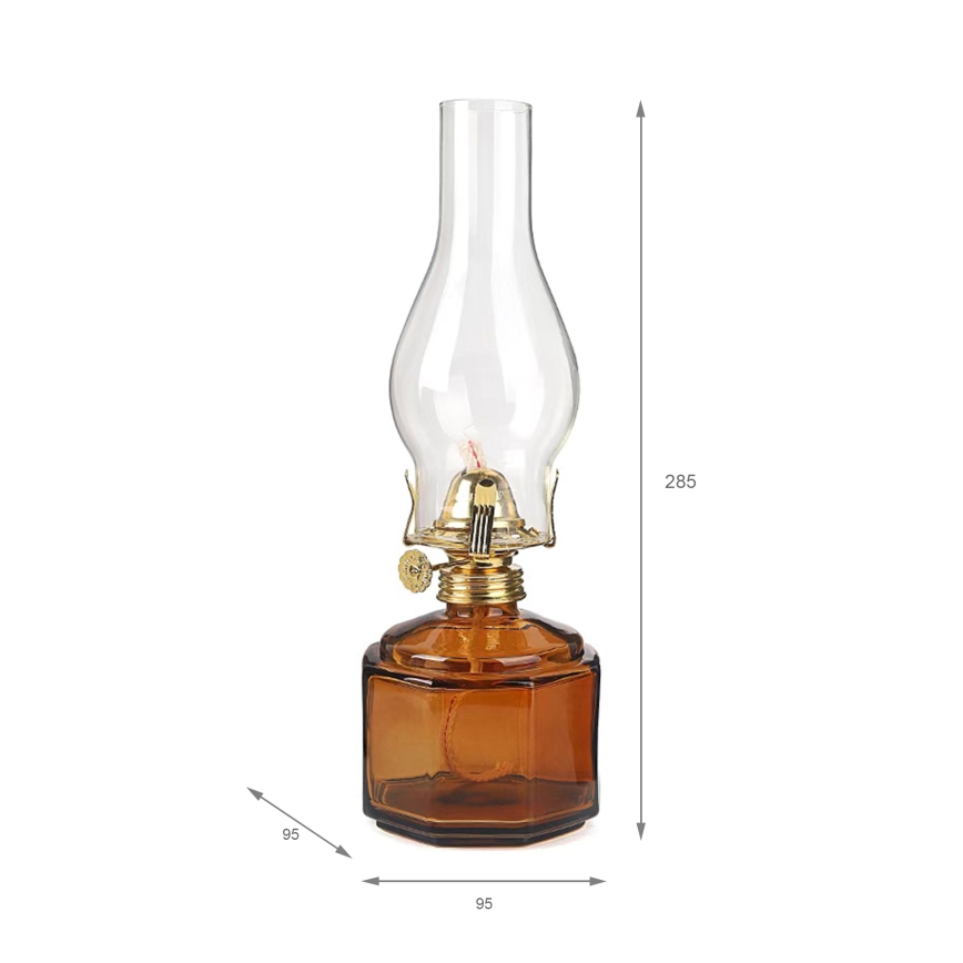 Brilagi - Lampe à pétrole MERLIN orange