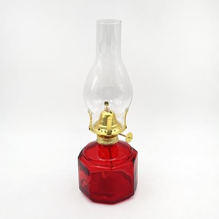 Brilagi - Lampe à pétrole MERLIN rouge