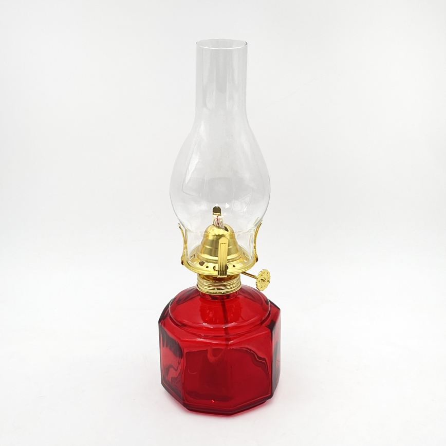 Brilagi - Lampe à pétrole MERLIN rouge