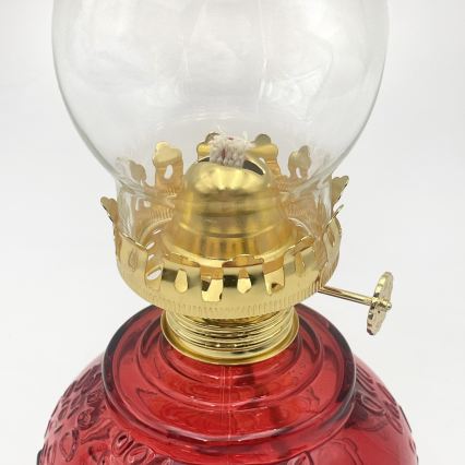Brilagi - Lampe à pétrole MERLIN rouge