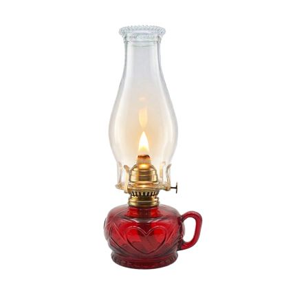 Brilagi - Lampe à pétrole MERLIN rouge