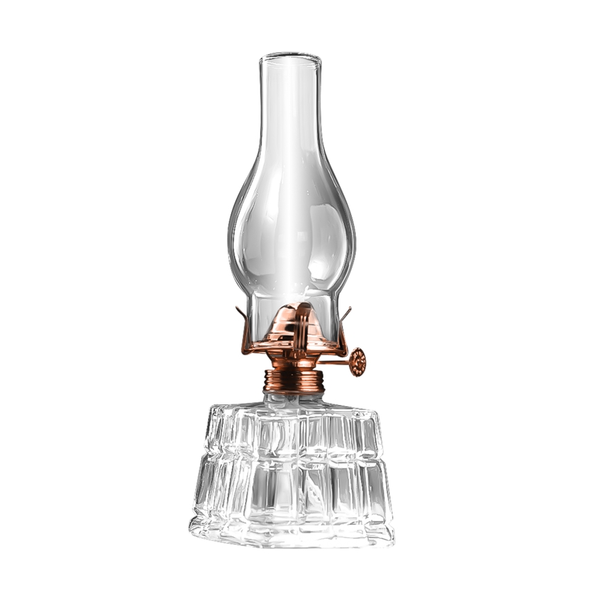 BRILAGI - Lampe à pétrole MERLIN transparente/bronze/patinée