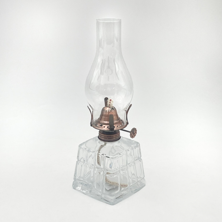 BRILAGI - Lampe à pétrole MERLIN transparente/bronze/patinée