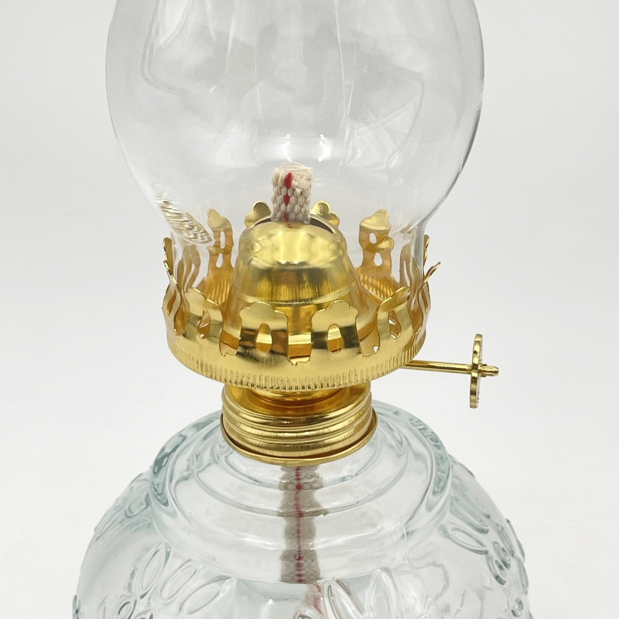 Brilagi - Lampe à pétrole MERLIN transparente