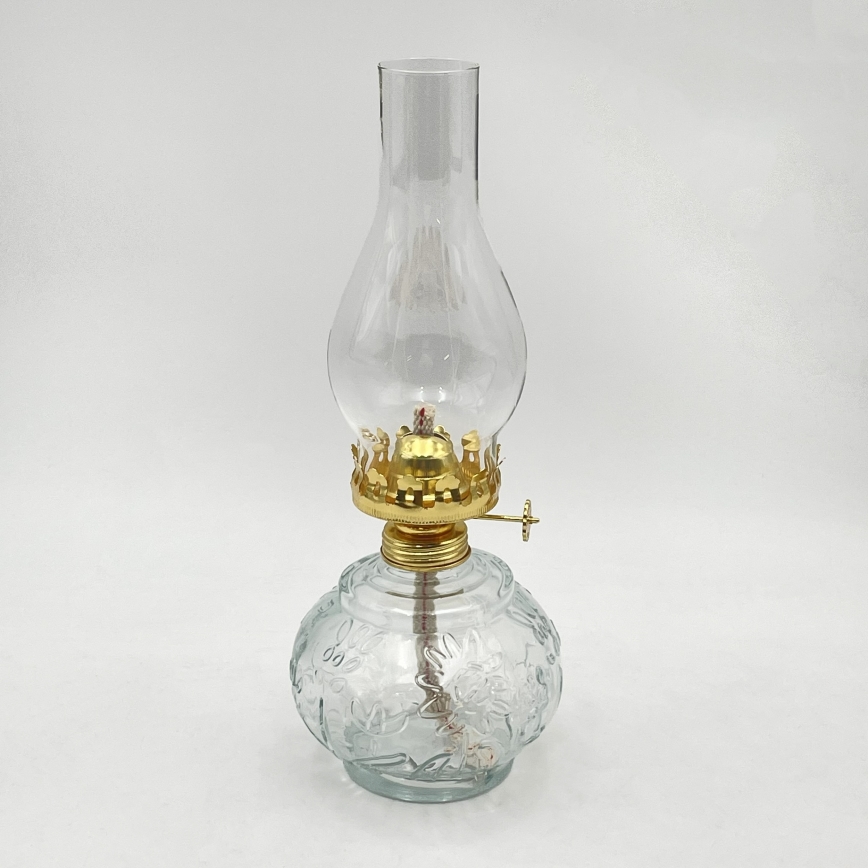 Brilagi - Lampe à pétrole MERLIN transparente