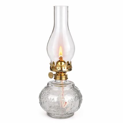 Brilagi - Lampe à pétrole MERLIN transparente