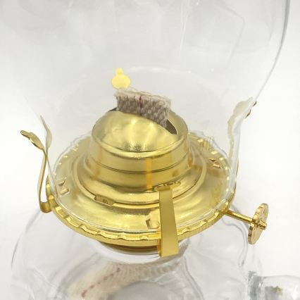 Brilagi - Lampe à pétrole MERLIN transparente
