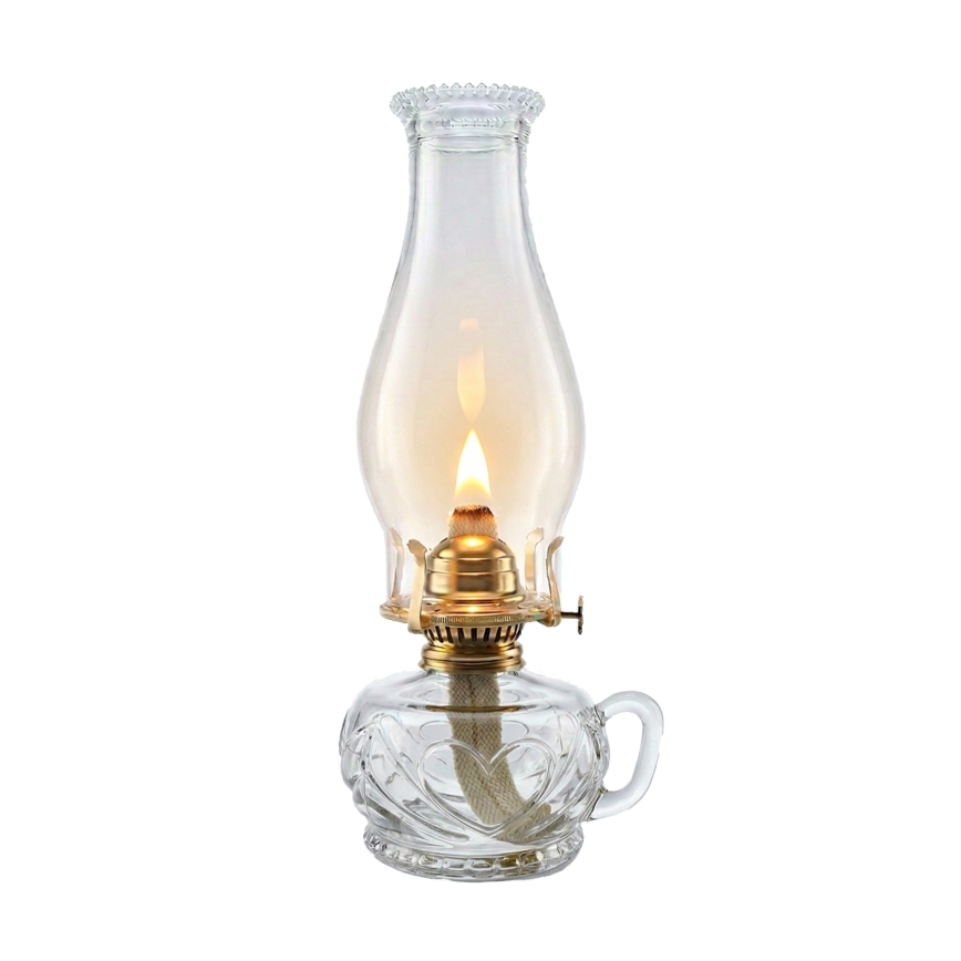 Brilagi - Lampe à pétrole MERLIN transparente