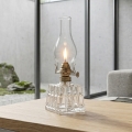 Brilagi - Lampe à pétrole MERLIN verre transparent/doré/patiné