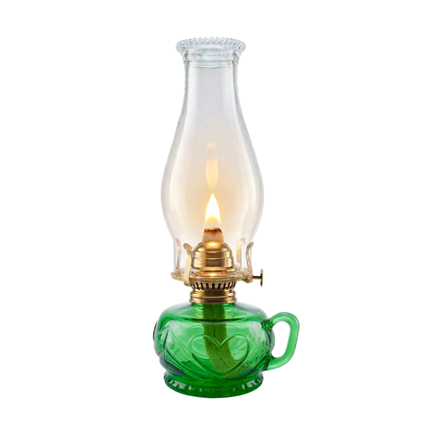 BRILAGI - Lampe à pétrole MERLIN verte