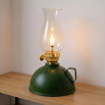 Brilagi - Lampe à pétrole MERLIN verte