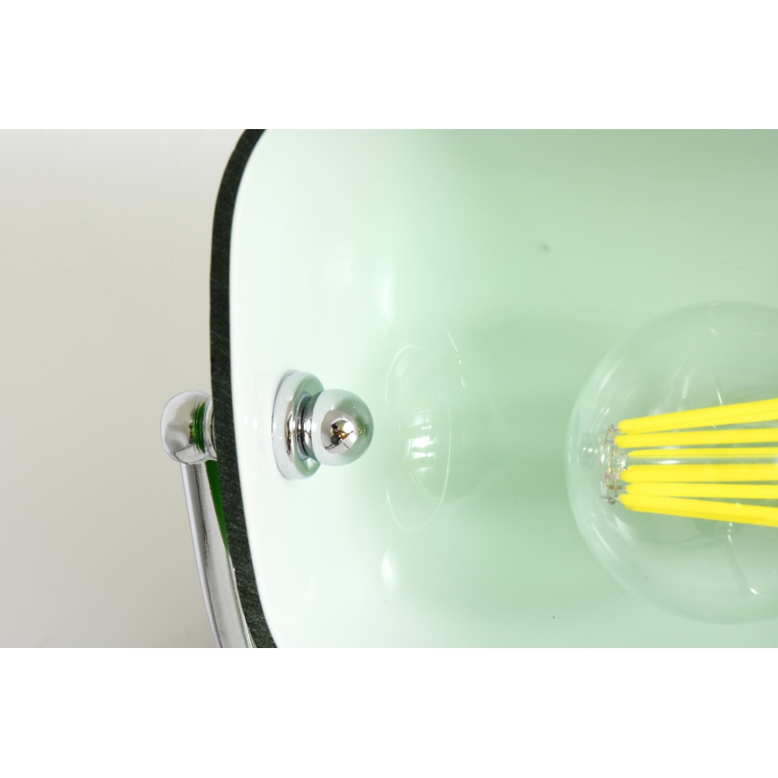 Brilagi - Lampe de bureau BANK OFFICE 1xE27/60W/230V noire/argentée/verte