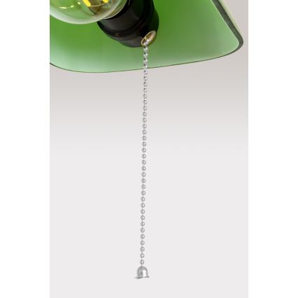 Brilagi - Lampe de bureau BANK OFFICE 1xE27/60W/230V noire/argentée/verte
