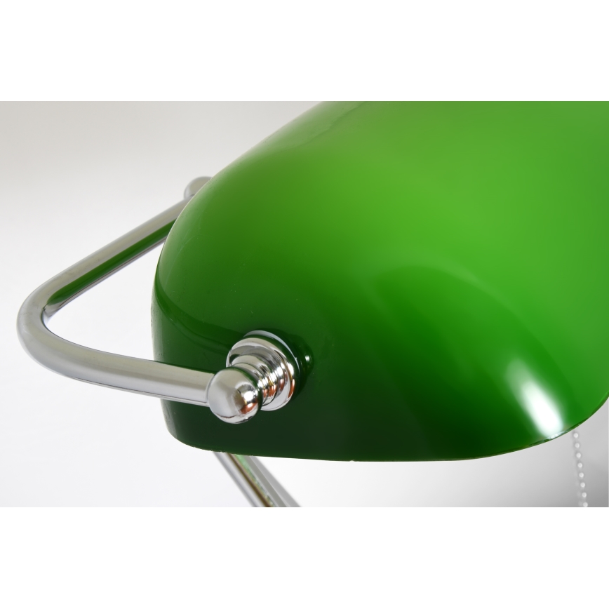 Brilagi - Lampe de bureau BANK OFFICE 1xE27/60W/230V noire/argentée/verte