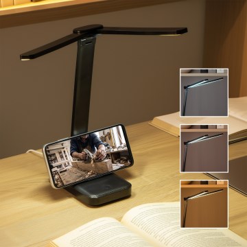 Brilagi - Lampe de bureau LED à intensité variable MODO DUO LED/8W/5V 3000/4000/6500K noire