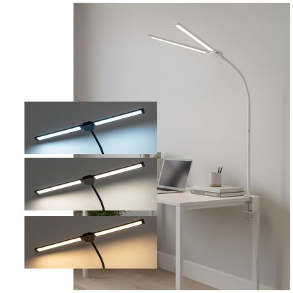 Brilagi - Lampe de bureau LED à intensité variable USB VARIO LED/14W/5V 3000-6000K blanche