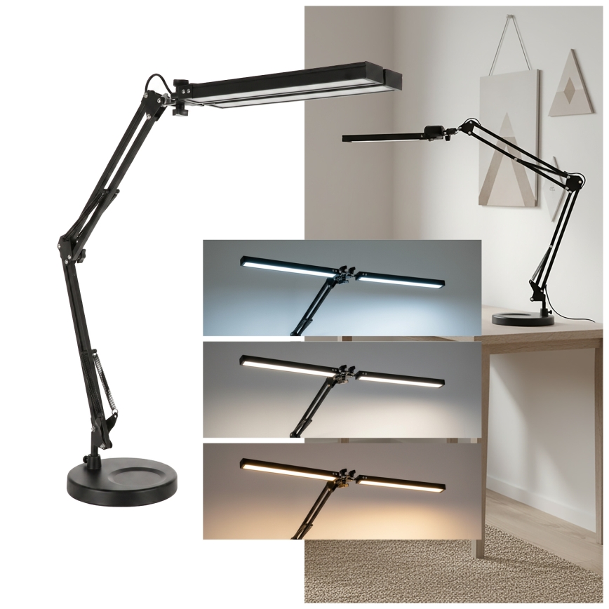 Brilagi - Lampe de bureau LED dimmable VARIO LED/15W/230V 3000-6000K noire