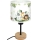 Brilagi - Lampe de bureau pour enfants BOBO WOOD 1xE27/25W/230V chêne/noir/blanc/vert/jungle