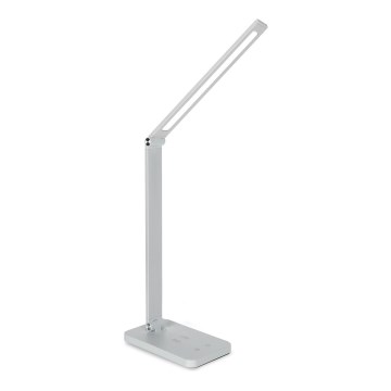 Brilagi - Lampe de bureau tactile dimmable à LED avec charge sans fil QI MODO CHARGE LED/7W/5V 3000/4000/6000K blanche