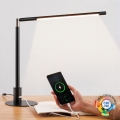 Brilagi - Lampe de bureau tactile et dimmable à LED avec ports USB VARIO LED/7W/230V 3000–6500K CRI 96, noir