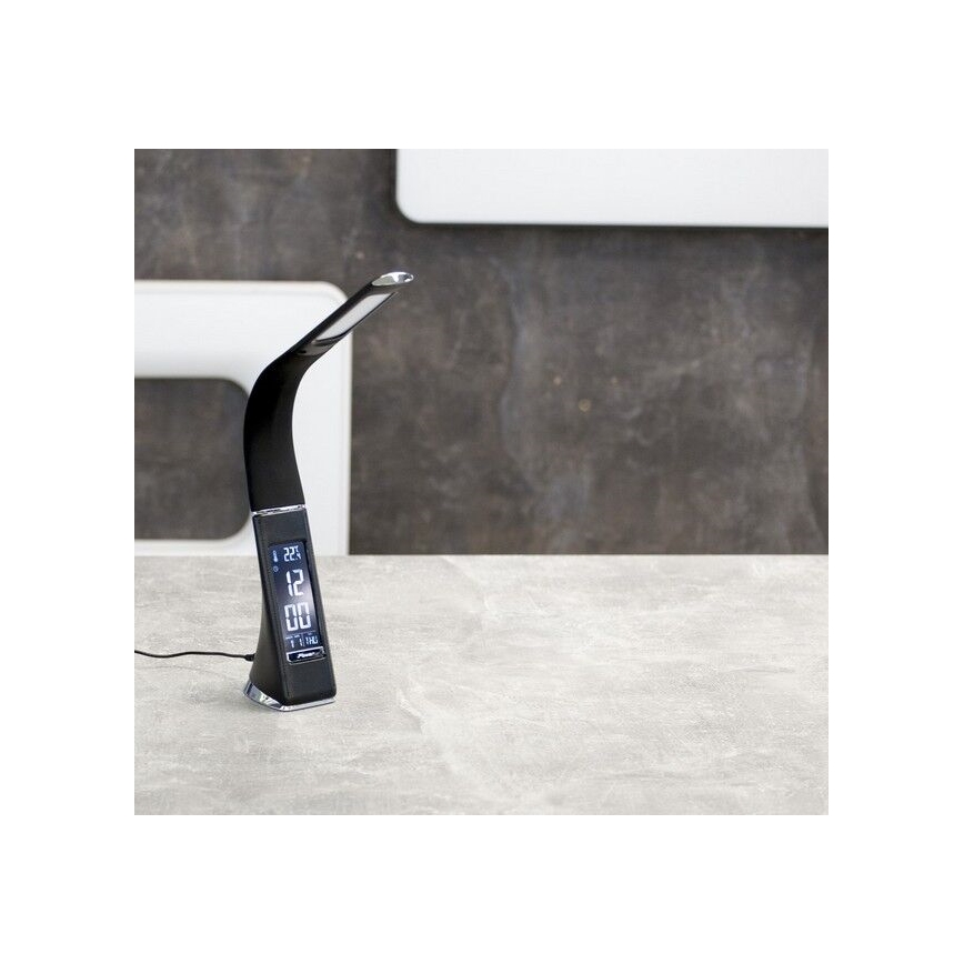 Brilagi - Lampe de table à intensité variable avec écran PELLE LED/7W/230V noir