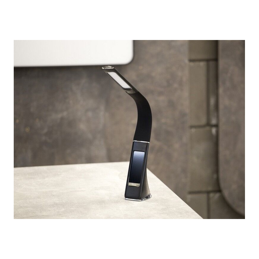 Brilagi - Lampe de table à intensité variable avec écran PELLE LED/7W/230V noir