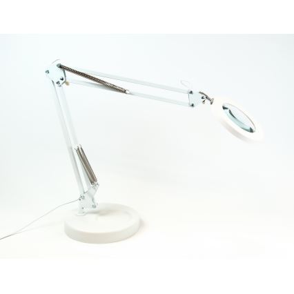 Brilagi - Lampe de table à intensité variable avec loupe LENS LED/12W/5V 3000/4200/6000K blanc