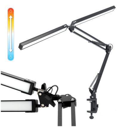 Brilagi - Lampe de table flexible à intensité variable VARIO LED/15W/230V 3000-6000K noir