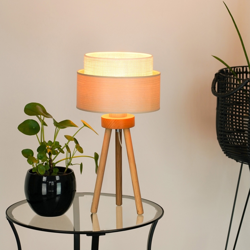 Brilagi - Lampe de table ARIZONA BOHO 1xE27/15W/230V beige