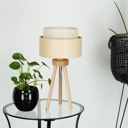 Brilagi - Lampe de table ARIZONA BOHO 1xE27/15W/230V beige