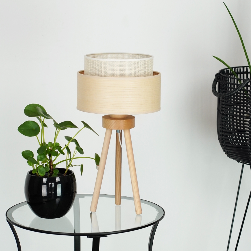 Brilagi - Lampe de table ARIZONA BOHO 1xE27/15W/230V beige