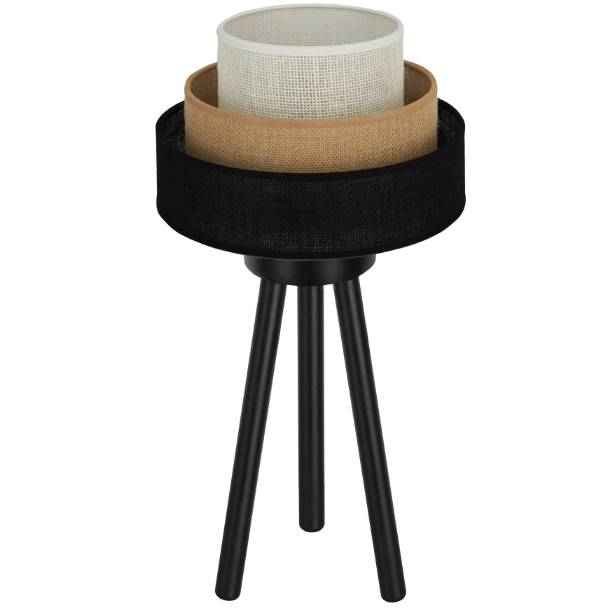 Brilagi - Lampe de table ASPEN LUNETA 1xE27/15W/230V noir/beige/crème