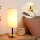 Brilagi - Lampe de table avec port USB TABLON 1xE27/25W/230V chêne/noir/crème