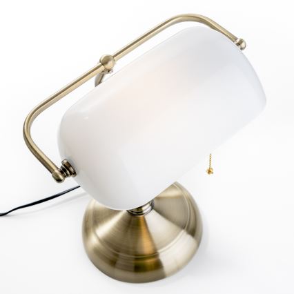 Brilagi - Lampe de table BANK OFFICE 1xE27/60W/230V laiton/blanc