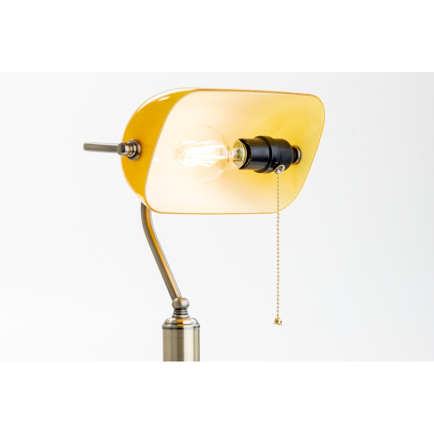 Brilagi - Lampe de table BANK OFFICE 1xE27/60W/230V laiton/orange