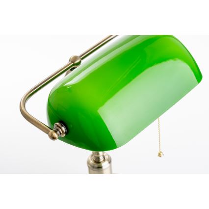 Brilagi - Lampe de table BANK OFFICE 1xE27/60W/230V laiton/vert