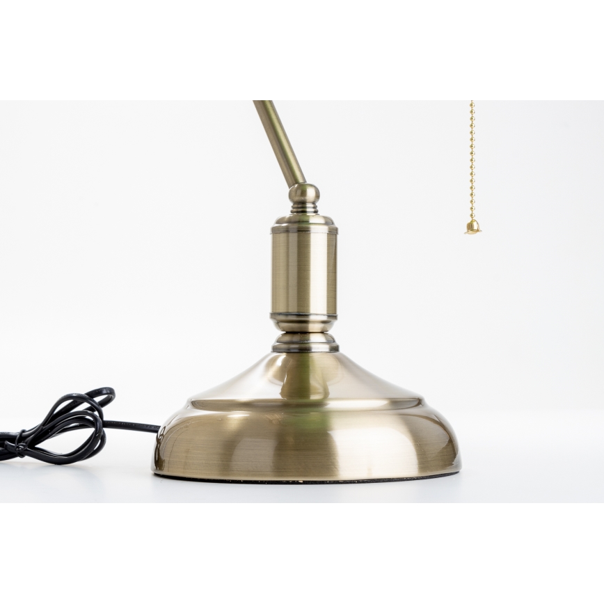 Brilagi - Lampe de table BANK OFFICE 1xE27/60W/230V laiton/vert