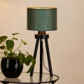 Brilagi - Lampe de table BOSTON ROLLER 1xE27/15W/230V paille vert/doré