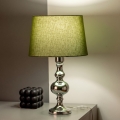 BRILAGI - Lampe de table CERIA 1xE27/60W/230V diam. 30 cm chrome brillant/vert