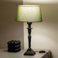 Brilagi - Lampe de table CERIA 1xE27/60W/230V Ø 25 cm noir/vert