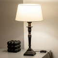 Brilagi - Lampe de table CERIA 1xE27/60W/230V Ø 25 cm noire/blanche