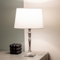 BRILAGI - Lampe de table CERIA 1xE27/60W/230V Ø 30 cm argent/blanc
