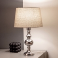 BRILAGI - Lampe de table CERIA 1xE27/60W/230V Ø 30 cm chrome brillant/gris